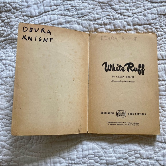 Vintage 50s paperback book White Ruff by Glenn Balch dog collie - Picture 2 of 6